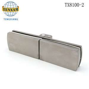 Cuarto de baño Herramientas pesado Drop plegado largo 180 grados Ducha de ducha Vidrio a vidrio Bisagra libre