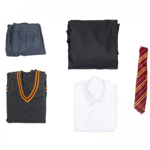 Harry Potter Hermione Granger Granger Gryffindor Escuela Cosplay Compra al por mayor disfraces de Halloween a granel