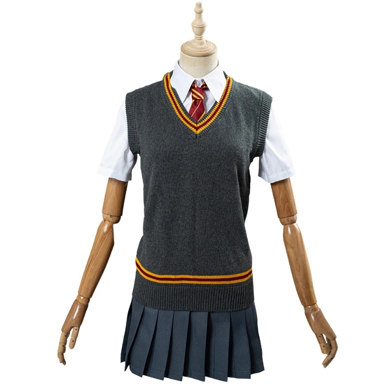 Harry Potter Hermione Granger Granger Gryffindor Escuela Cosplay Compra al por mayor disfraces de Halloween a granel