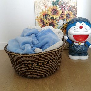 Cesta decorativa acuática redondanegra