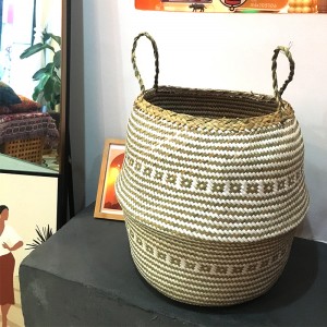 Cesta decorativa acuática redondanegra