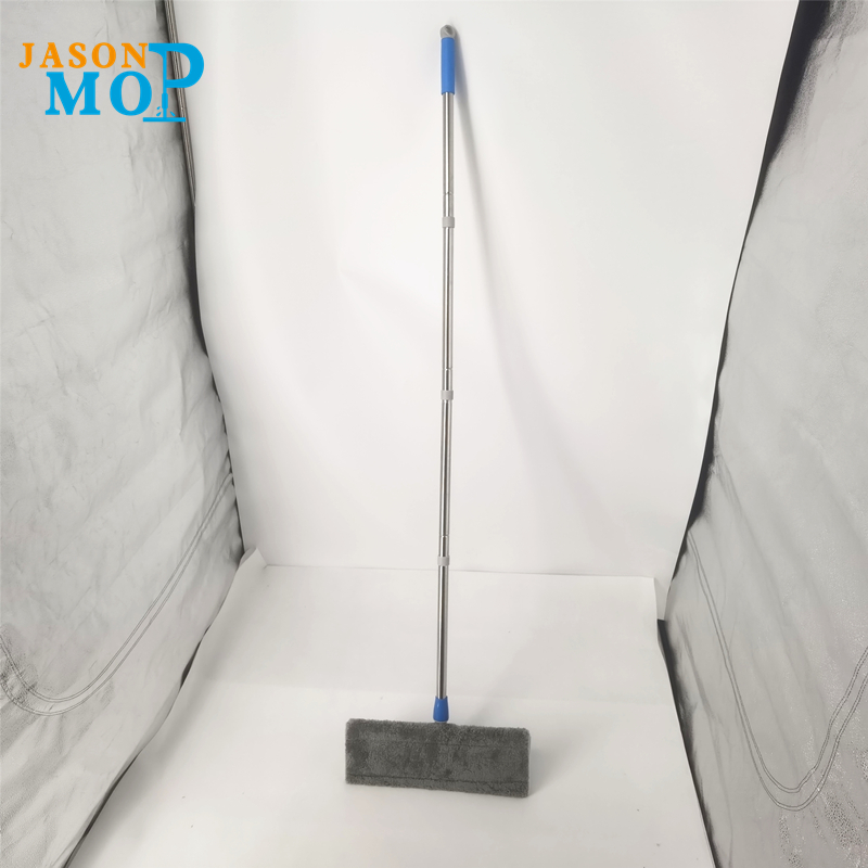 Jason de alta calidad de aluminio Mop microfibra Microfibra de acero inoxidable Limpieza plana alargada