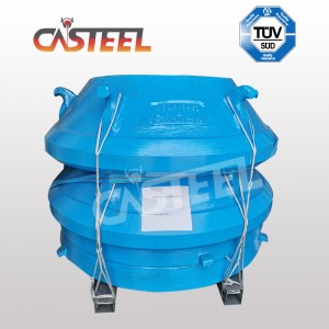 Bergeaud Symons 4-1/4 Piezas de trituradora, manto de forro de tazón