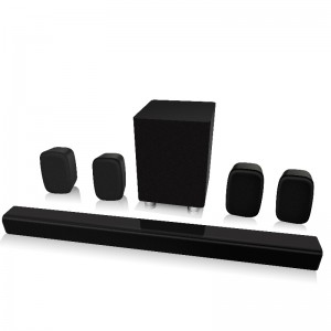 Altavoz de la barra de sonido Bluetooth FB-SB55 5.1CH con subwoofer externo alámbrico