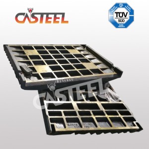 Placa de trituradora Pro Jaw Kleemann MC120, placa lateral, placa de mejilla