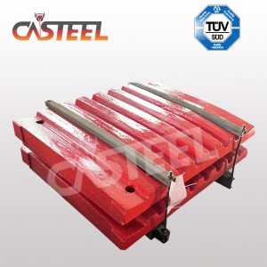 LOKOMO C125B Piezas de trituradora de mandíbula, fijación de la mandíbula de la placa, MIRATO MOVIMIENTO