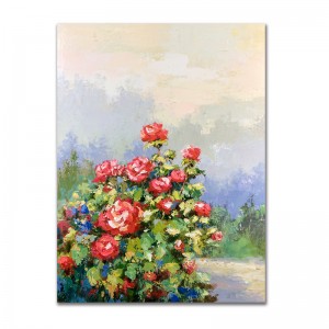 Venta al por mayor de imágenes de la pared Decoración del hogar Flor de lona artística pintura al óleo moderno Cuadros Todavía pinturas de vida