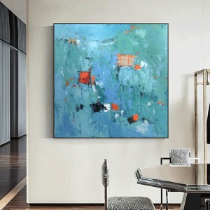 Pintado a mano pintado Pintura Al Óleo Cuadrado Dibujo Abstracto Dibujo Decoraciones para el hogar para la sala de estar Otras Pinturas Cuadro