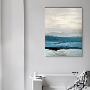 Nueva llegada pura hecha a mano original pintura al óleo contemporáneo lienzo abstracto ilustraciones de arte decoración del hogar