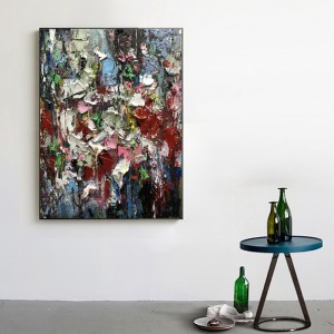 Wholesale escalera entrada decoración de pared arte moderno arte abstracto hechos a mano lienzo pintura pintura