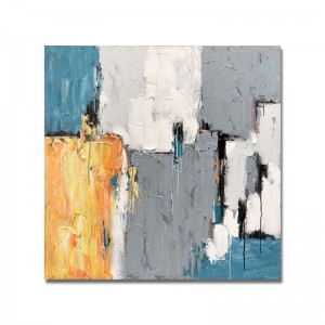 Nuevo diseño totalmente pintado a mano de papel pintado de papel de pared de lona abstracta pintura al óleo sobre lienzo.