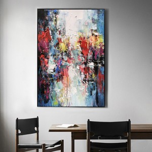 Hecho a mano simple abstracta pintura a mano pintura al óleo pintura al óleo artificial de arte decorativo trabajo en lienzo