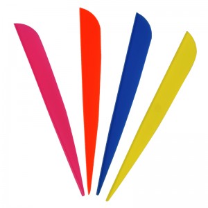 Nika Archery 170009 5 pulgadas Streaming TPU Vane para tiro con arco Todo tipo de tiroteo de flecha