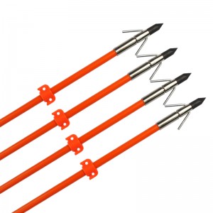 110021-OG Elong al aire libre OD8MM 32 pulgadas de arco arrow Eje de fibra de vidrio Tiro con arco de pesca usando