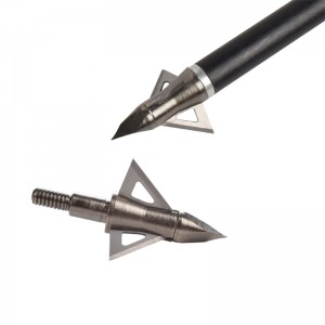 Nika Archery 15B029 3 Blades fijos 100 Caza de grano Broadheads Archery Ballbow Bolt Caza