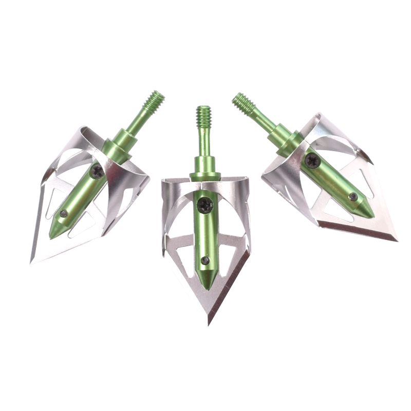 Nika Archery 15B025 100 Grain Broadheads Archer Bronce Brow Bolt Hunting Ballbow Arrow Consejos Caza