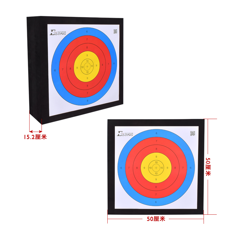 410006 Target de tiro con arco EVA Espuma objetivo arrow Target Square Moder Target Joven Archery arrow Target Practica objetivo