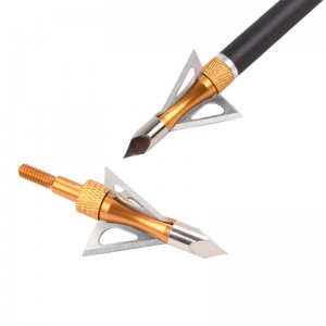 Nika Archery 15B030 100 grano Acero inoxidable Broadheads Archery Ballbow Bolt Caza