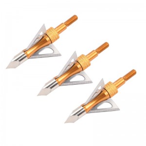 Nika Archery 15B030 100 grano Acero inoxidable Broadheads Archery Ballbow Bolt Caza