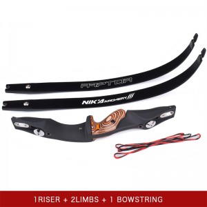 Nika Archery 220053 60 pulgadas Recurva el arco con 17 pulgadas ILF RH/LH Riser Target Sport Shooting&hunting