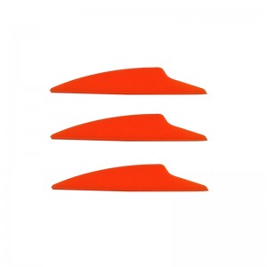 Nika Archery 170019 2.5inch Dolphin TPU Vane para tiro con arco Todo tipo de flecha disparando