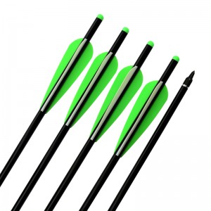 Elong Outdoor 114225 20 pulgadas de aluminio pernos de ballesta TPU paletas tiro con arco equipo de caza