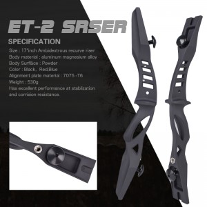 Nika Archery 210003 17 pulgadas ILF Ambidextro RETRUVE Bow Bowriser para CS Archery Tag Sports Outdoor Juego