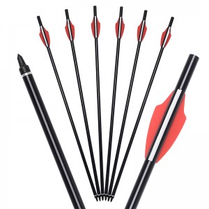 Elong al aire libre 110300-01 20 pulgadas Airgun del eje de aluminio Ballo de balanceo Archites Arrow Equipo de disparo