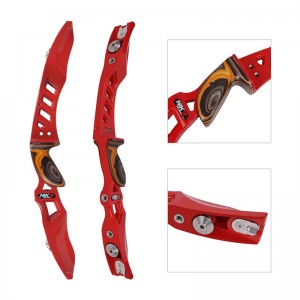 Nika Archery 220010 ET-3 21 pulgadas RH ILF Riser recurve para recurve arco de tiro al aire libre