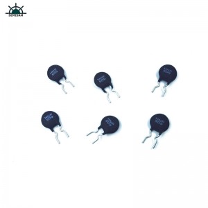 China ODM OEM Corte Curva de plomo Forma de plomo Negro 5 OHM 5D9 Diámetro 9mm Resistor Thermistor