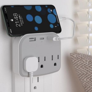 Nueva extensión estándar estadounidense New American Standard Wall Outlet American Standard Conversion Enchufe uno a tres American Standard Wall Plug American Standard Extension Socket