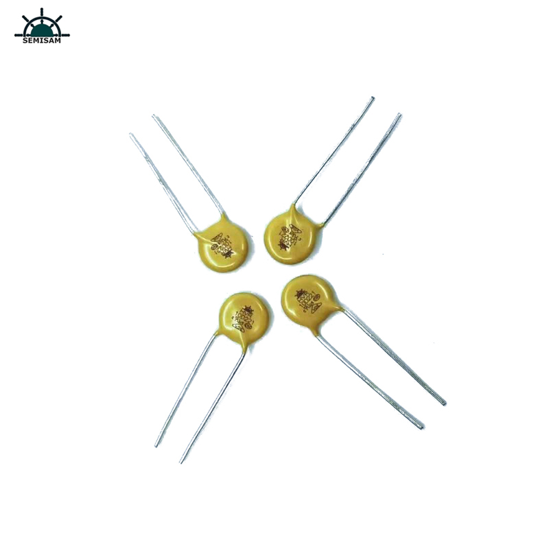 Proveedor original de la resistencia ODM Silicon amarillo 10d221 diámetro 10 mm óxido de metal MOV Varistor para la fuente de alimentación