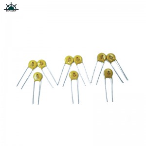 Proveedor original de la resistencia ODM Silicon amarillo 10d221 diámetro 10 mm óxido de metal MOV Varistor para la fuente de alimentación
