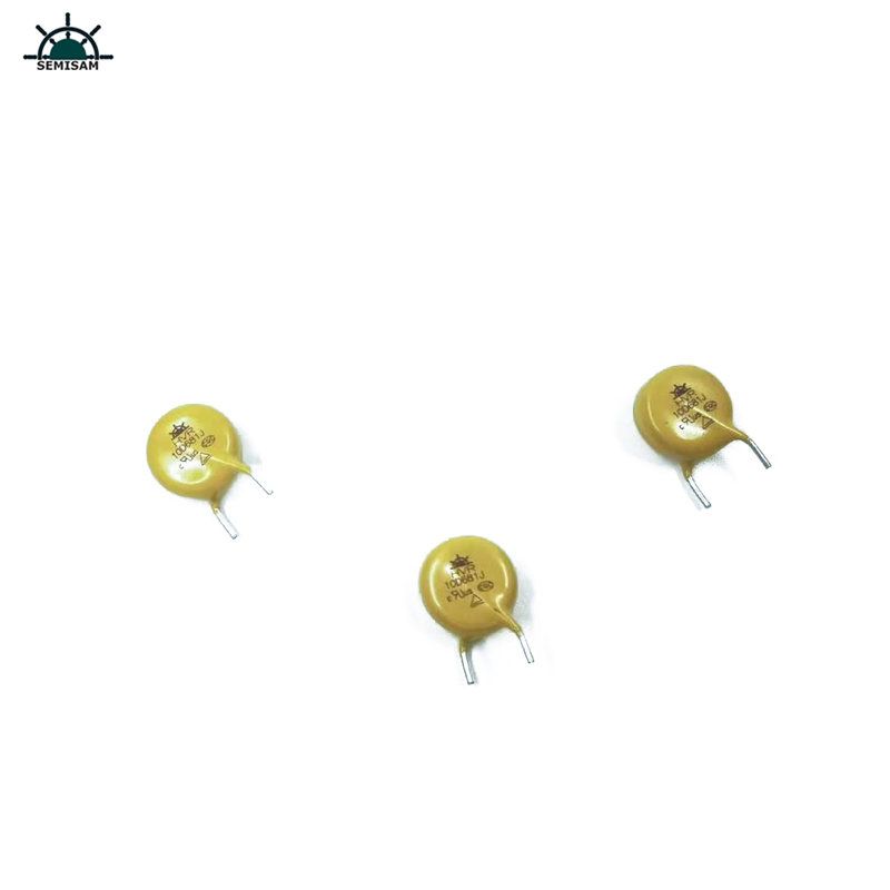 China Componentes de electrónica pasiva del fabricante original, MOV amarillo 10mm HVR10D681K óxido de zinc Varistor