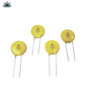 China Fabricante original, Silicon amarillo MOV 20MM 20MM 20D681 680V ZOV Varistor MOV para protección contra sobrecarga