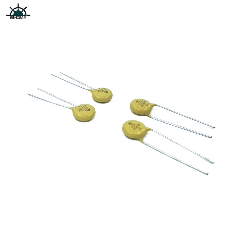 China Componentes de la electrónica ODM, MOV amarillo 10mm 10d561 560v Varistor de óxido de zinc (varistor de óxido movmetal)