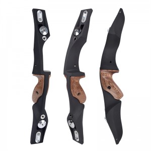 Nika Archery 220019 17 pulgadas ILF RH Risers Manija para el equipo de arco recurve Caza de deportes al aire libre