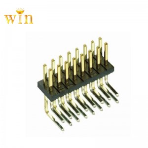 Conector de encabezado de punta de ángulo derecho de doble fila de doble fila de 2x5p