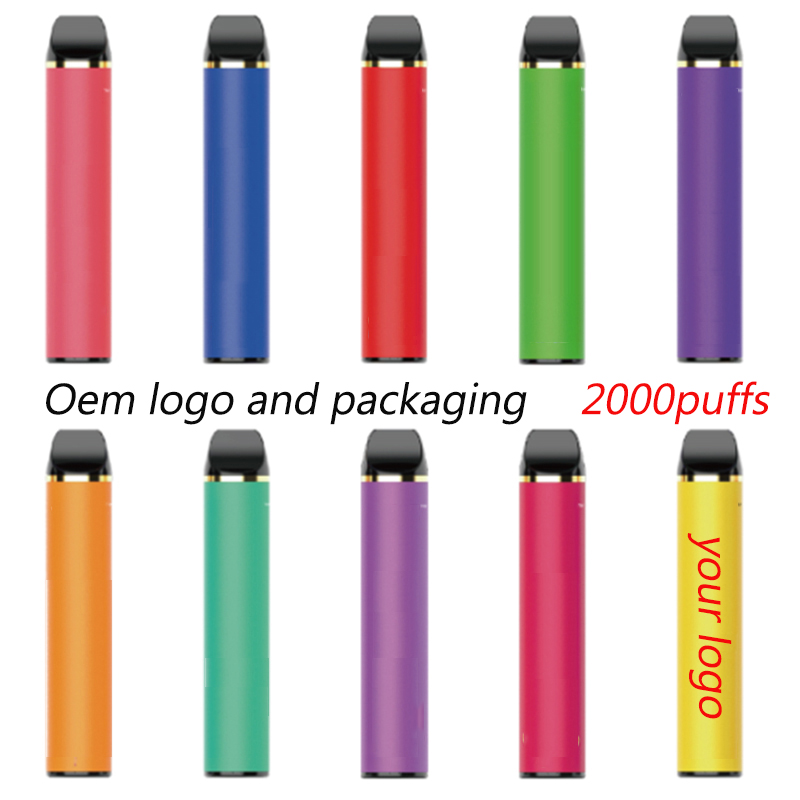 Lápiz de vape desechable OEM Logotipo personalizado Cigarrillos desechables personalizados