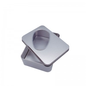 Caja de hojalata escarchada rectangular del ratón 125 * 90 * 40mm