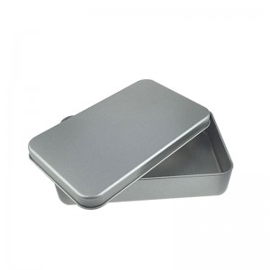 Caja de embalaje de metal esmerilado Cepillo cosmético rectangular Caja de hojalata 150 * 90 * 30mm