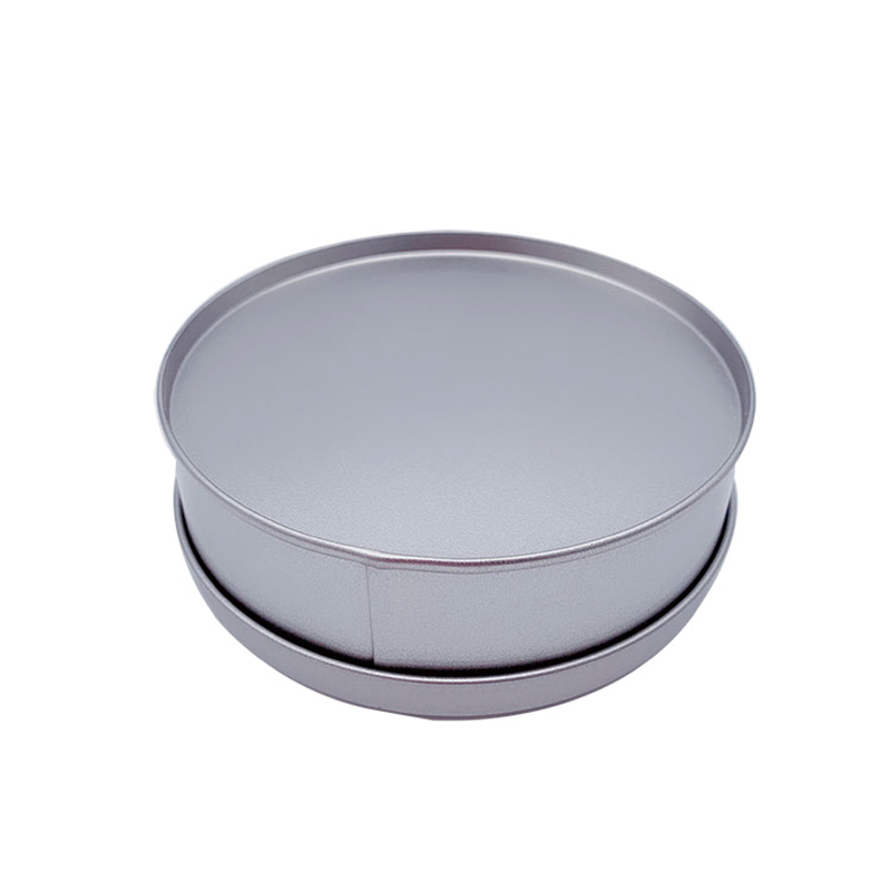 Fábrica personalizada redonda de protección ambiental caja de hojalata de lata de grado alimenticio (120 mm * 40mm) jarra de galleta