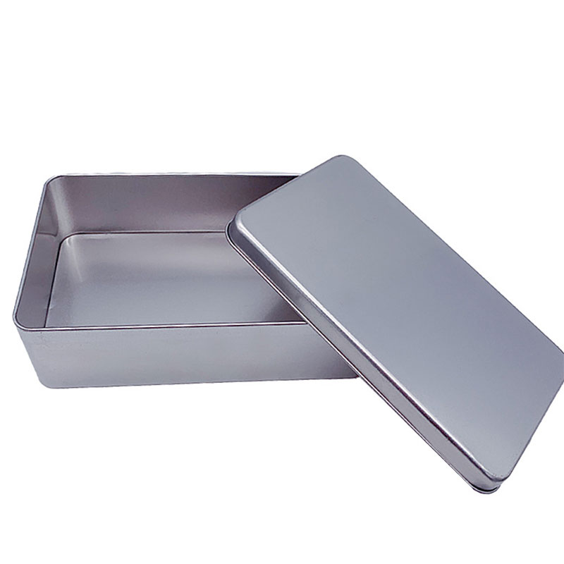 Caja de embalaje de metal de grado alimenticio Caja de hojalata crujiente denieve 180 * 110 * 55mm