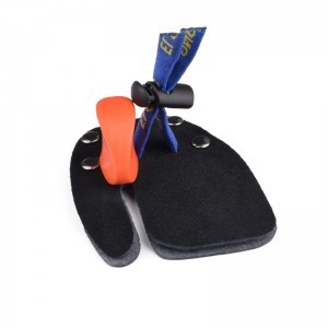 Elong al aire libre 42ft05 LH M Tamaño Tablo Tabla de dedo protector dedo protector de dedos Pestaña de disparo de cuero para el arco recurvado