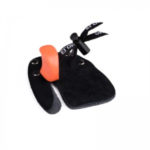 Elong al aire libre 42ft05 LH M Tamaño Tablo Tabla de dedo protector dedo protector de dedos Pestaña de disparo de cuero para el arco recurvado