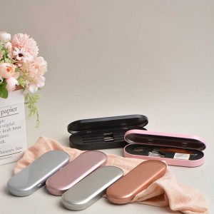 Caja de estaño de caja de arte de metal de regalo con bisagra 175 * 60 * 18mm