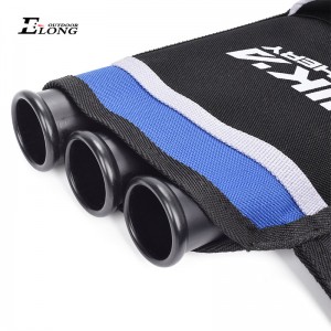 Nika Archery 430021 Rh Blue Color Tiry Tiry Taber para sosteniendo las flechas 3 Tubo Hip Cabullar Caza Tirador Arco Arco Flecha