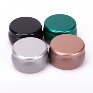 Jarra de vela vacíanegra mate MATTE MATTE PERSONALIZADO CON LID95 * 50mm