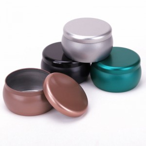 Jarra de vela vacíanegra mate MATTE MATTE PERSONALIZADO CON LID95 * 50mm