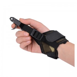 Elong al aire libre 42RA05-CA liberación Camo adulto calibrador de calibrador disparador correa de pulsera arco compuesto de arco Accesorios de arco